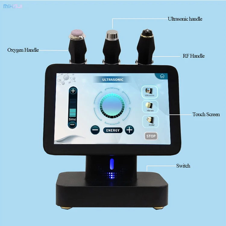 3 in 1 Oxygen Facial Machine with Oxygen+ RF+ Ultrasonic Technology 2 Years Warranty and 24hours Online Service
