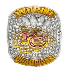 2023-2024 Kansas City Chiefs Championship Ring High Quality Silver Plated Religious Style Celebrate the Anniversaries