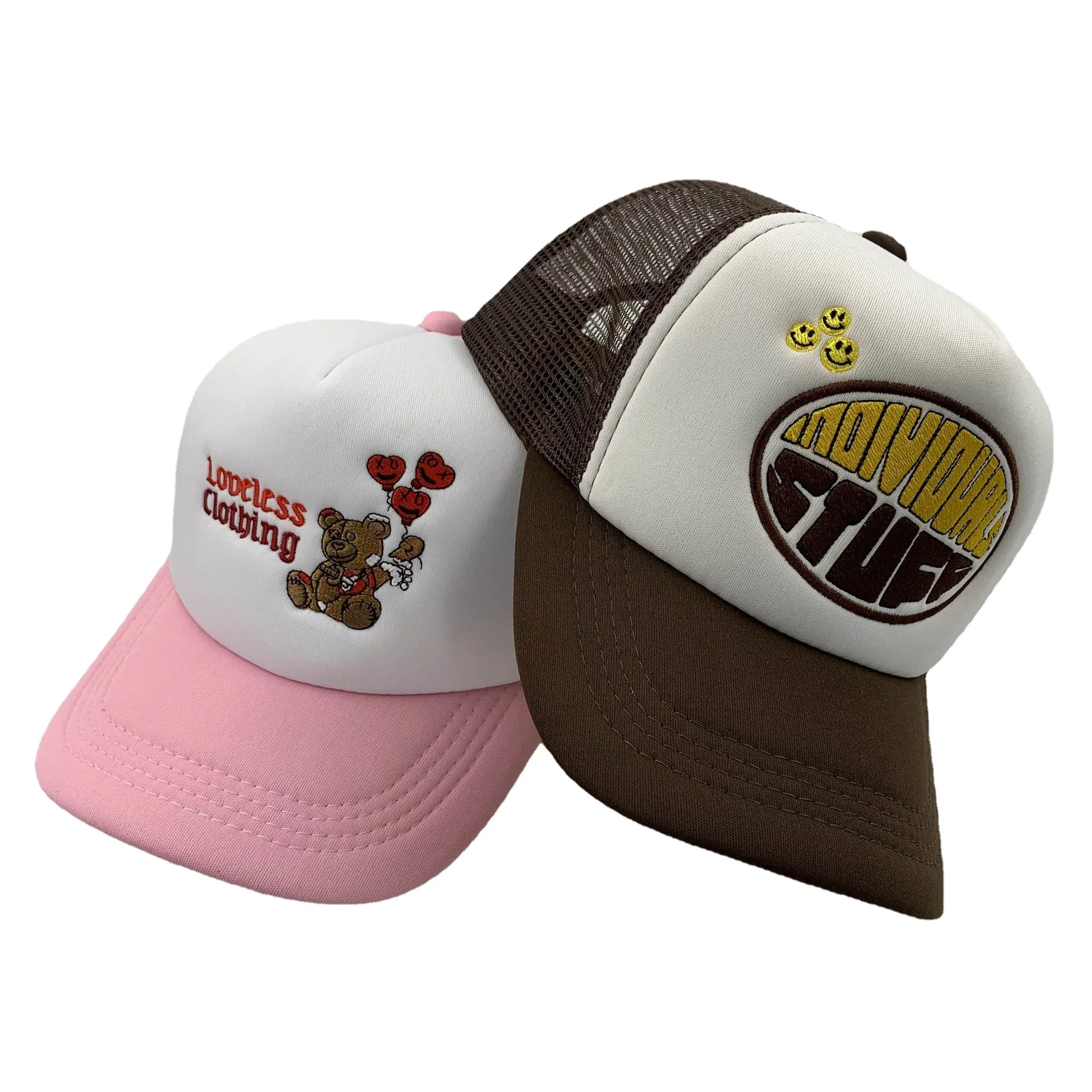 Flagnshow однотонная Кепка-тракер, кепка на заказ, Кепка-бейсболка из полиэстера и сетки с 3D вышивкой, Кепка-тракер