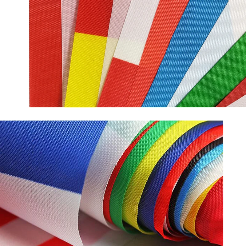 Individuell gestaltbare Hängefahnen aus Satin und Polyester für Sportveranstaltungen und Festivals. Einfache Einrichtung mit Digitaldruck, inklusive Seil und Clips._voghion.com