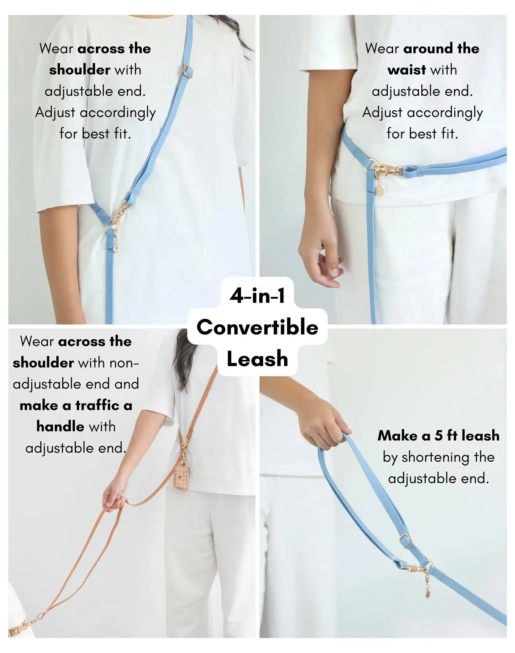 Wholesale Hands Free Dog Leash | Waterproof TPU Adjustable OEM | coowone H74edc62c87db43fba787c78b088275f5o