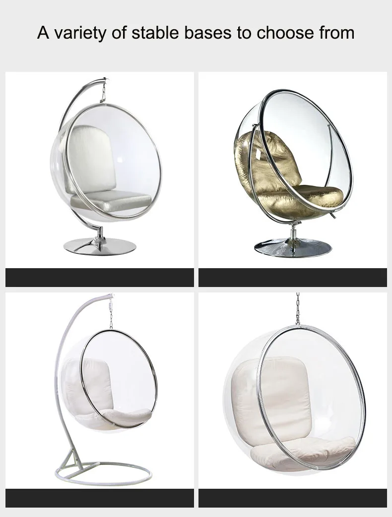 Yasn Hwqq019 Bubble Chair Transparent Ball Home Ceiling Swing Acrylic