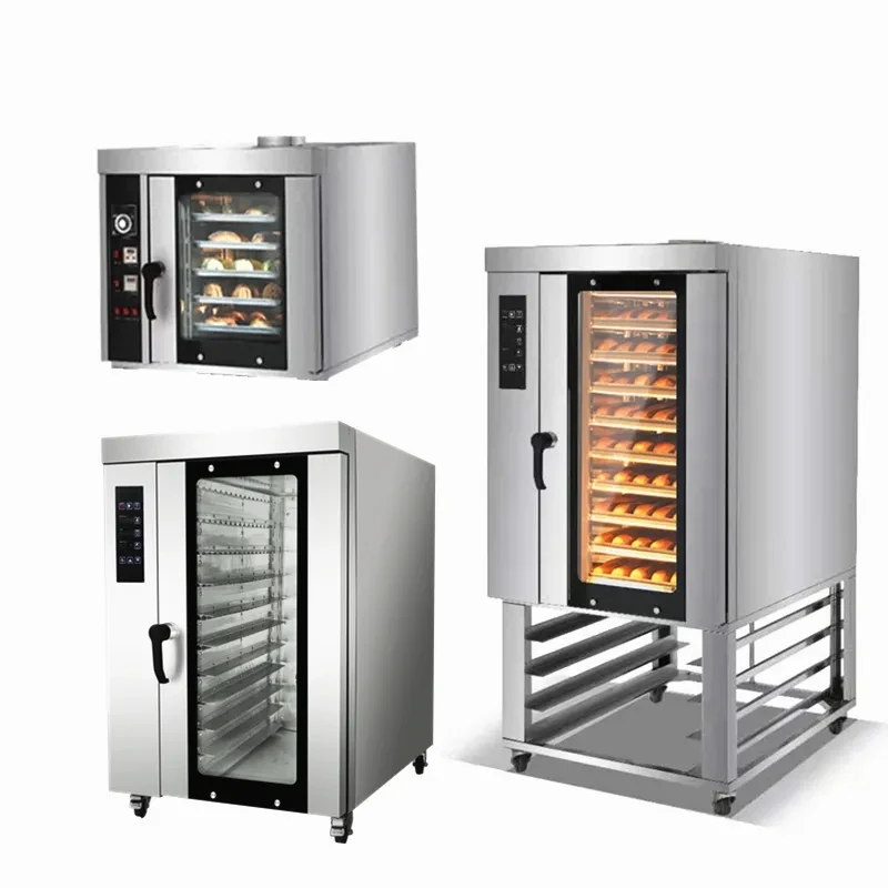 Bread Baking Machine Tabletop Flow Oven Bread Cake Electric Industrial Baking Convection Oven