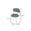 Chaise simple dorée A