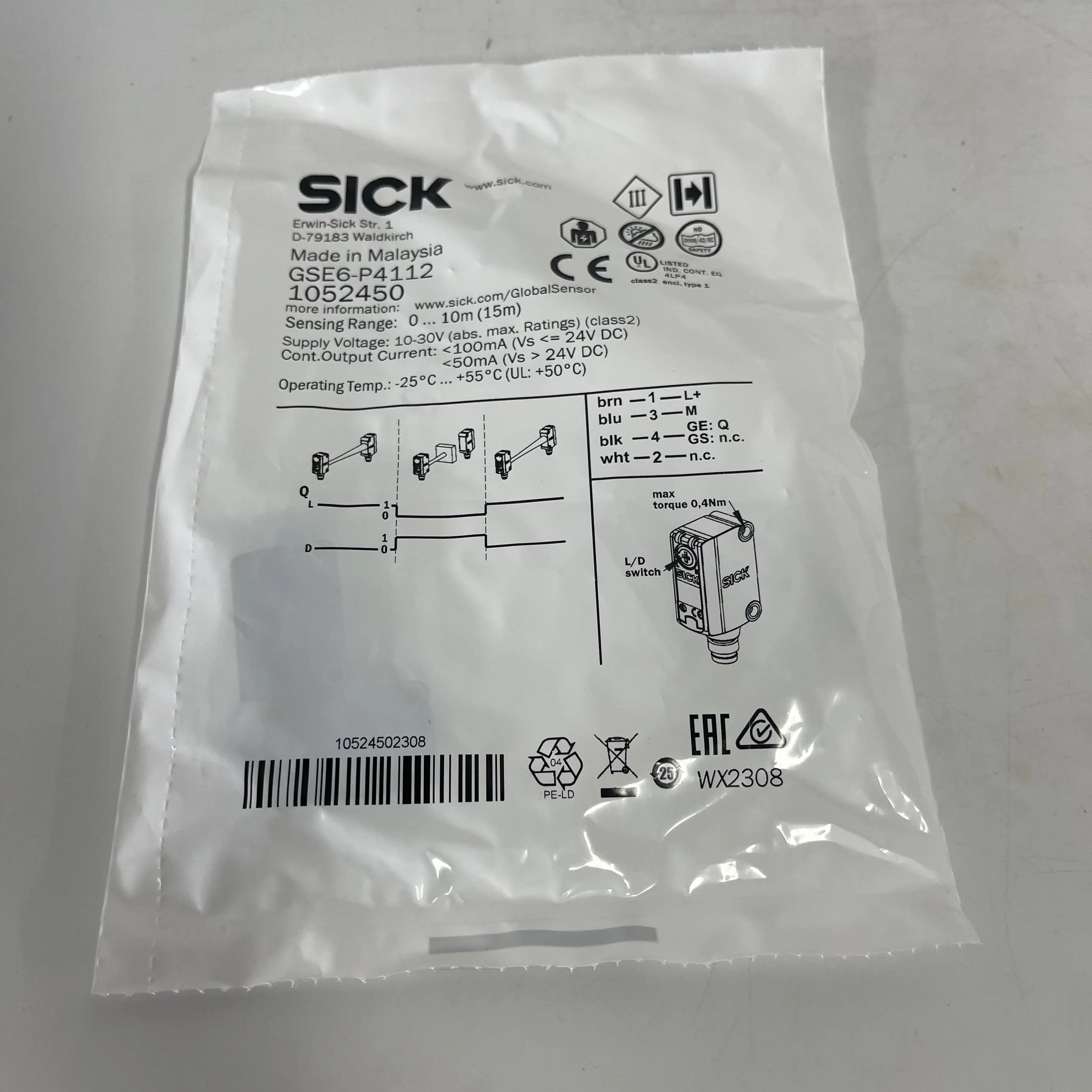 SICK Photoelectric Sensor GSE6-P4112
