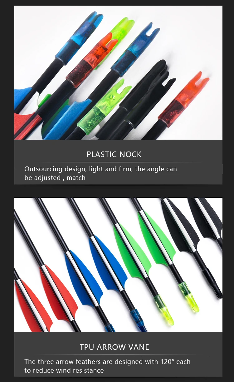 6mm Fiberglass Arrow,Archery Bulk Shooting Recurve Bows Practice Arrows