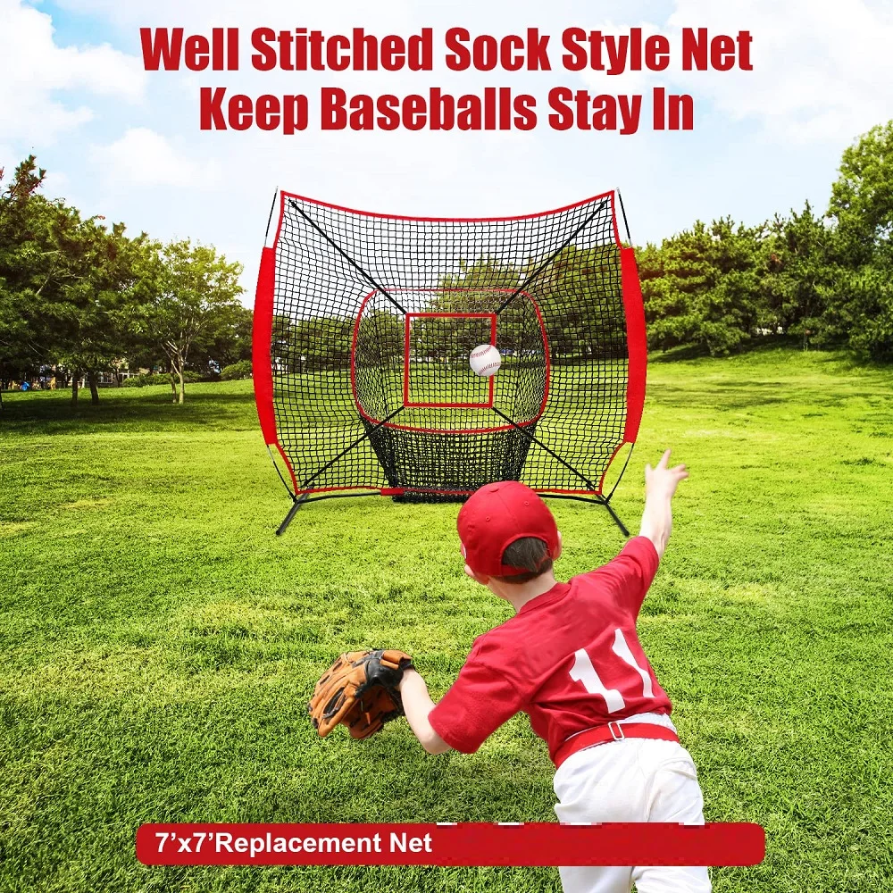 Portable Ball Collection Practice Training Net Pocket Softball Practice Hitting Pitching Batting Quality Baseball Net details