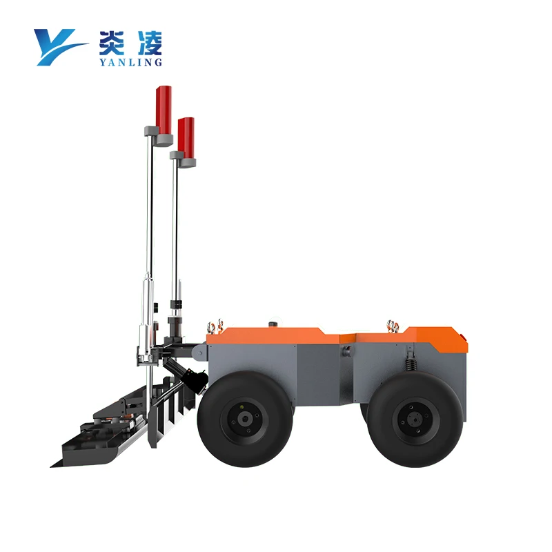 Four-Wheel Concrete Laser Screed Robot Construction Articulated Robot Used for Floor Screed