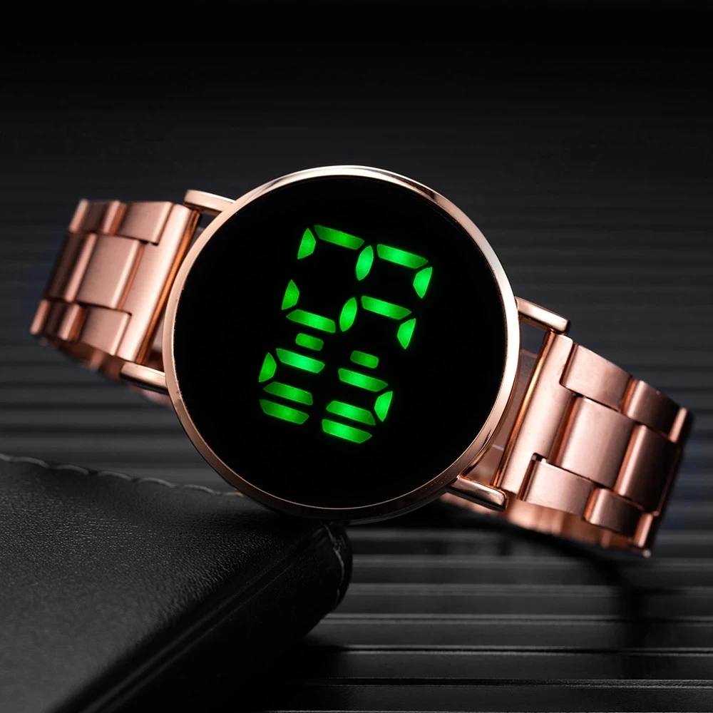 green led watch