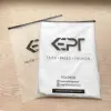 Frosted zipper bag with black zipper