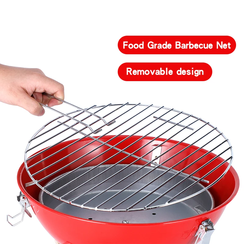 Bbq Three Legs Barbeque Ball Shaped Grill Design Mini Charcoal Football