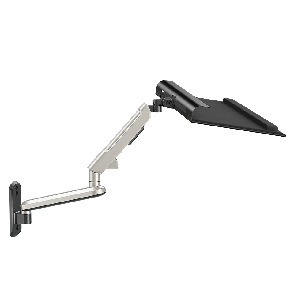 MOUNTUP Adjustable Wall Keyboard Tray Height-Adjustable Swivel Keypad Tray Supports up to 5kg/11lbs