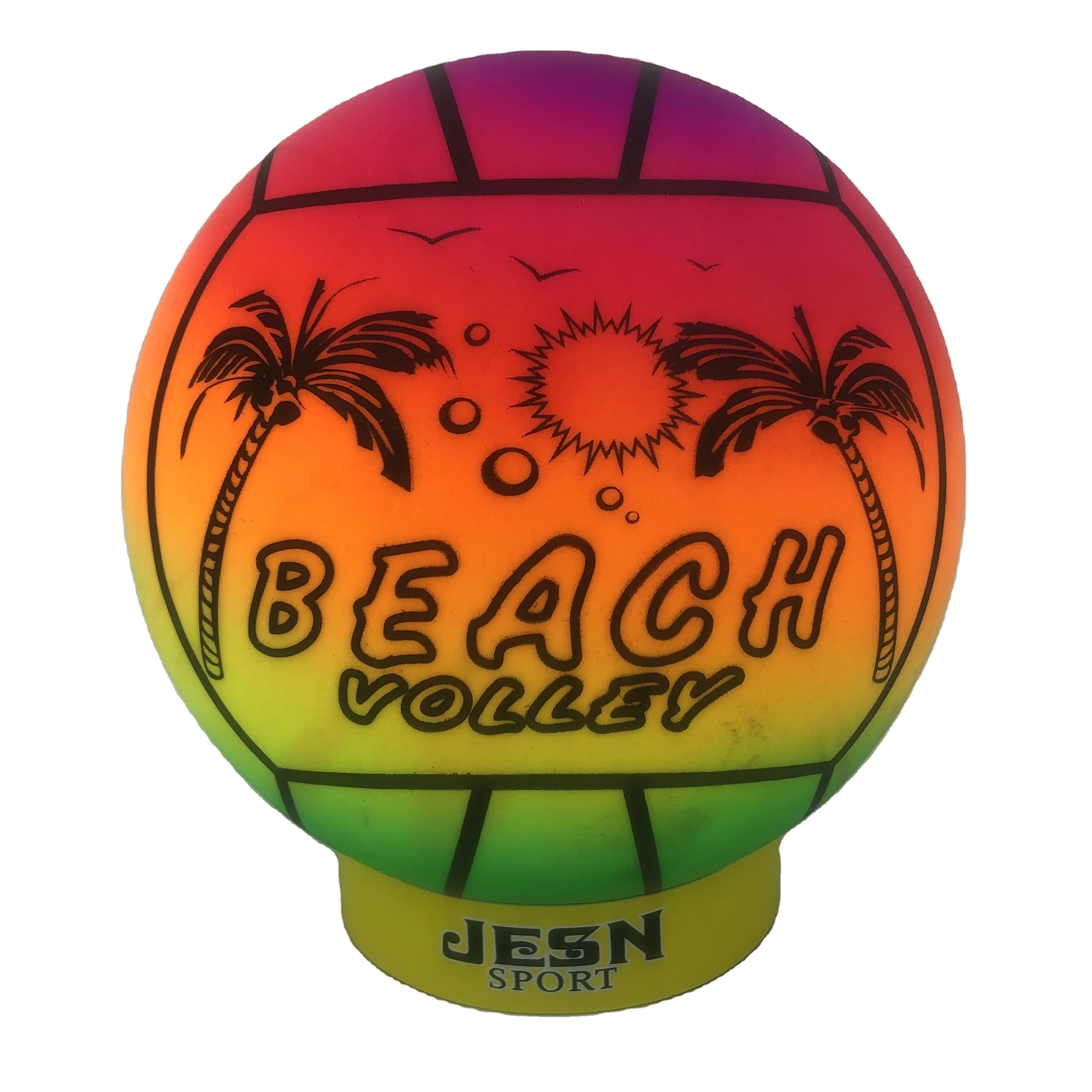pvc rainbow toy ball pvc volleyball inflated volleyball beach
