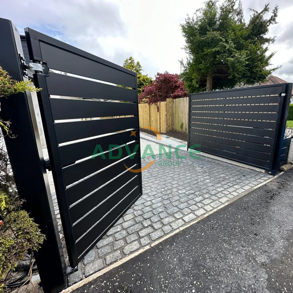Powder Coating Aluminum Sliding Bottom Roller Cantilever Gate