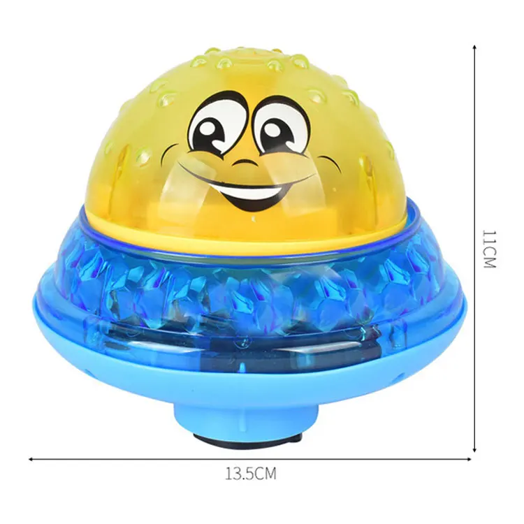 Детские Игрушки для ванны, СВЕТОДИОДНЫЙ ПОВОРОТНЫЙ шар 2 в 1 с распылителем воды, Электрический Водяной Шар