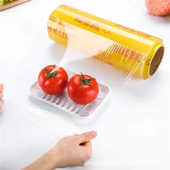 Professional Manufacture  Food Fresh Keeping Packaging  Film Stretch Wrap Food grade PVC Cling Film In Jumbo Roll