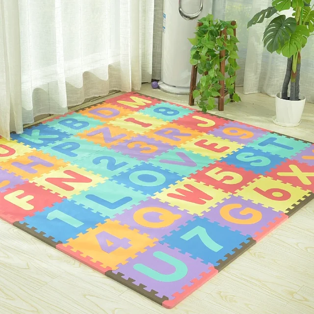 Wholesale Non Toxic Colorful Numbers Kid Baby Toddler Puzzle MAT EVA Foam Tatami Floor Puzzle Mat