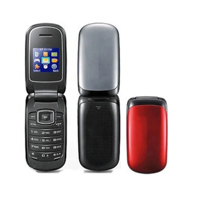 Free Shipping for Sam E1150 Factory Unlocked Original Simple Super Cheap Classic Flip Mobile Cell Phone by Post