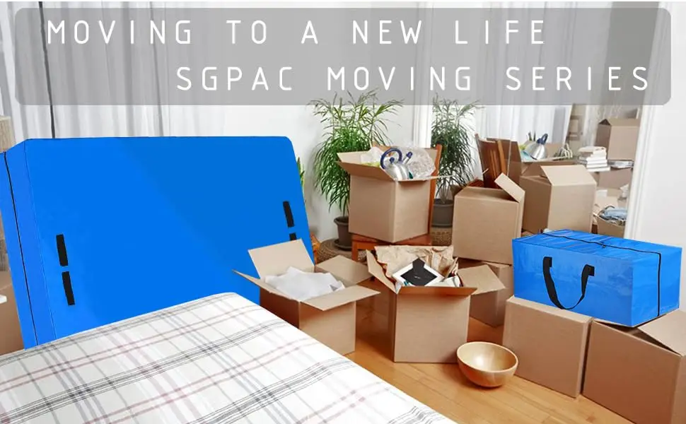 Reusable Moisture Proof Tarpaulin Mattress Storage & Moving Bag with Reinforced Handles Zipper Extruding & Cutting Processed
