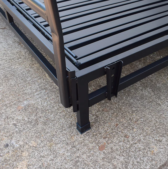 Space Saving Three Fold Sofa Bed Mechanism Metal Folding Iron Bed Frame