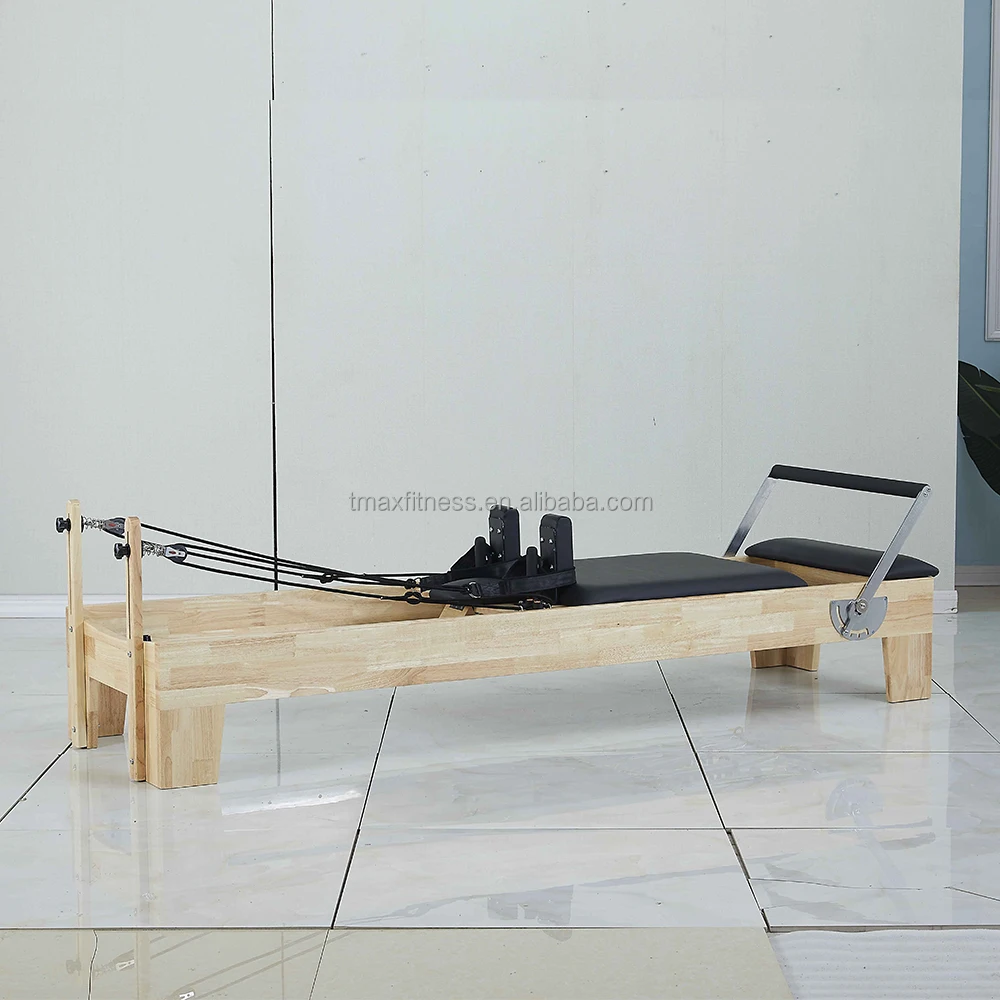 Dz132 Oak Wood Reformer Bed Training Pilates Yoga Trainer Exercises