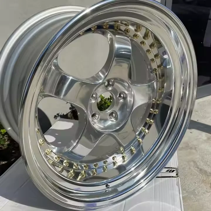 Rcsr 18-20 Inch 5x114.3 5x120 3-Piece Silver Chrome Forged Aluminum Alloy Wheels Aftermarket Rims