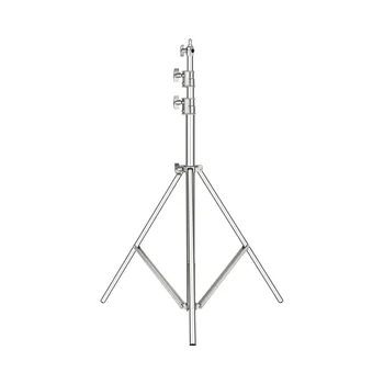 Neewer 118"/3m Stainless Steel Light Stand, Spring Cushioned Heavy Duty Photography Tripod Stand With 1/4 to 3/8 Universal