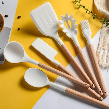 7 Piece Multi-Function Silicone Tool Kitchen Utensils Kitchen Cooking