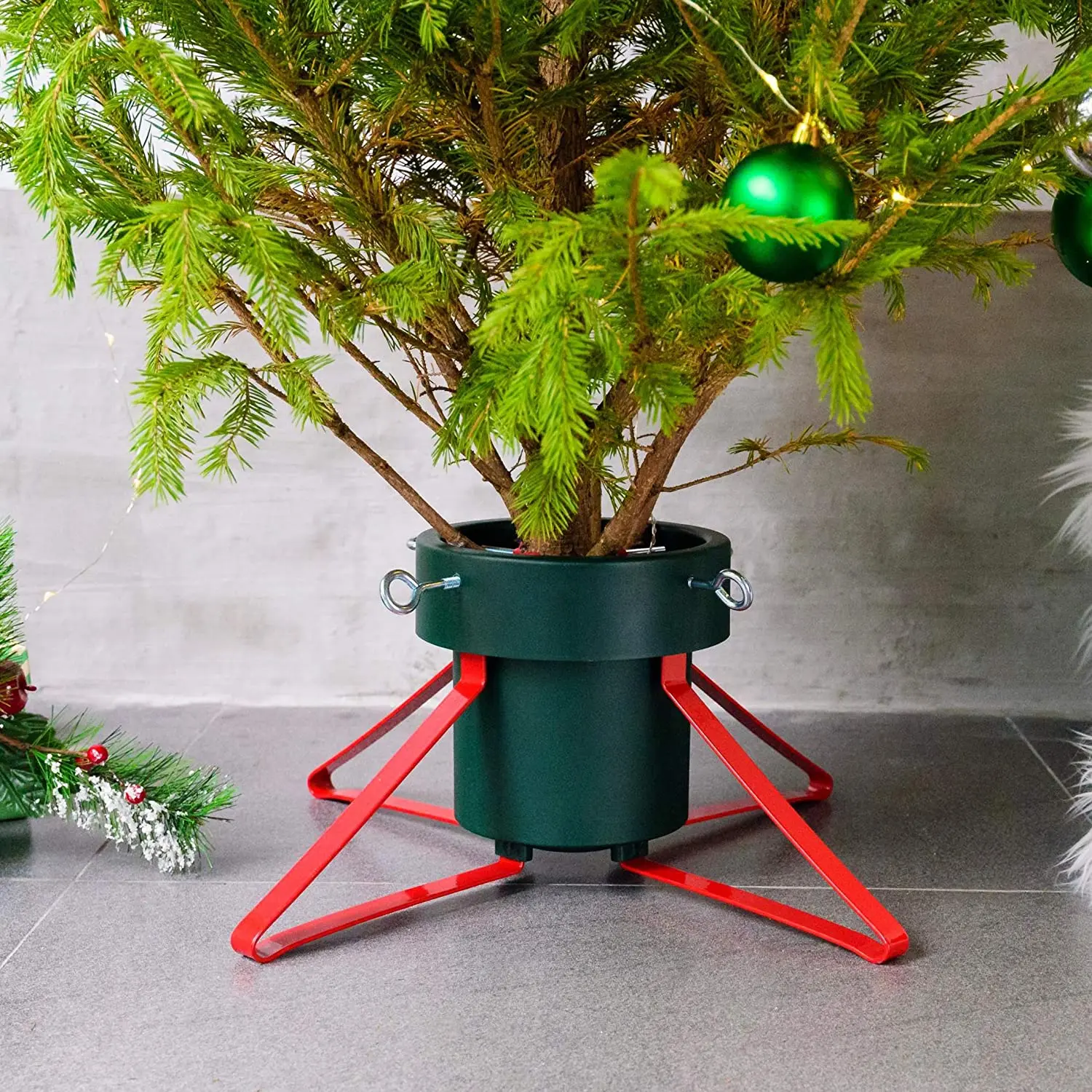 Decoration Real Metal Christmas Tree Stand for Live Tree
