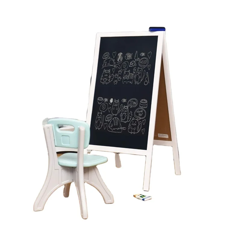 Складная доска с рамкой черная деревянная рамка двухсторонняя мини-доска 24X28 дюймовой зоной для письма