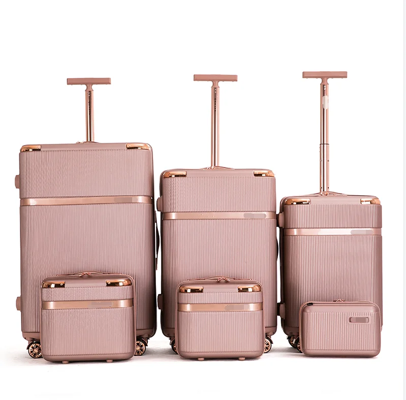 Wenzhou Factory Wholesale ABS 6pcs Travel Luggage Set And 4 Make-up Bags  For Women Trolley Suitcase Valise Koffer Male - Buy Wenzhou Factory  Wholesale ABS 6pcs Travel Luggage Set And 4 Make-up