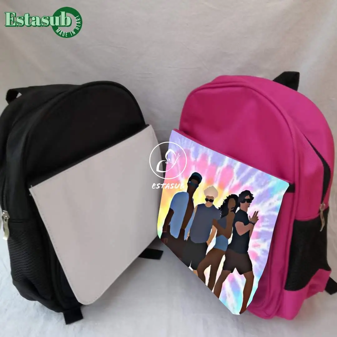 Red Color Canvas Sublimation Backpack Blank Kids School Bags - Buy Kids ...