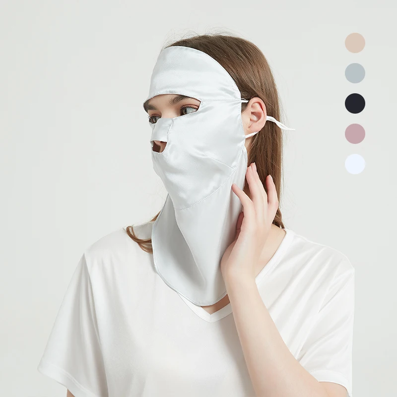Uv Neck Protection Full Face Cover Summer Ice Silk Sunscreen Breathable