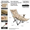 Four-block cotton-filled khaki armchair