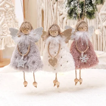 Christmas Outdoor Decor Creative Doll Pendant Angel Girl Pendant Christmas Tree Pendant Christmas decoration Supplies