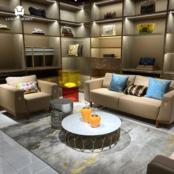 Italian Luxury Living Room Sofas Sectionals High End Brand Furniture Leather Sofa Set