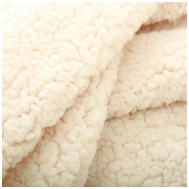 Wholesale Textile Winter Coat 100% Polyester Bubble Coral Velvet Sherpa Wool Fleece Faux Fur Fabric