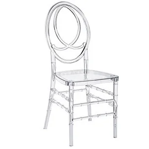 High Quality Pc Stackable Party Banquet Hall Plastic clear Wedding Chair tiffany Phoenix Chairs for Event