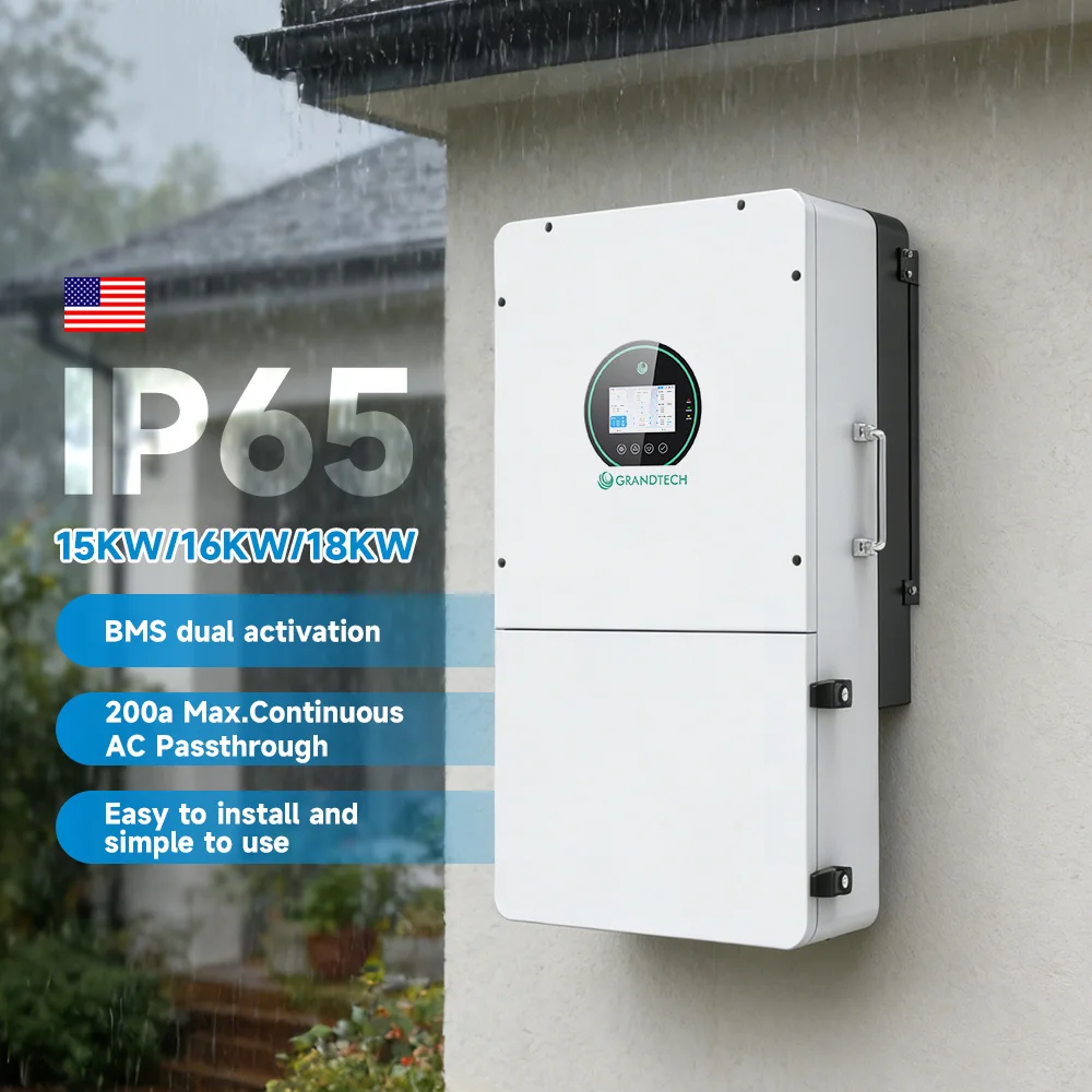 Prezzo di fabbrica per l'inverter solare ibrido SRNE per il mercato statunitense, inverter ibrido monofase divisa 120 / 240 V, da 16 kW, 18 kW, 20 kW, 15 kW, 24 kW, modello GTHB51180US