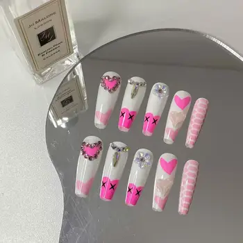 Removable wear press on nails gel popular detachable plastic nail tips