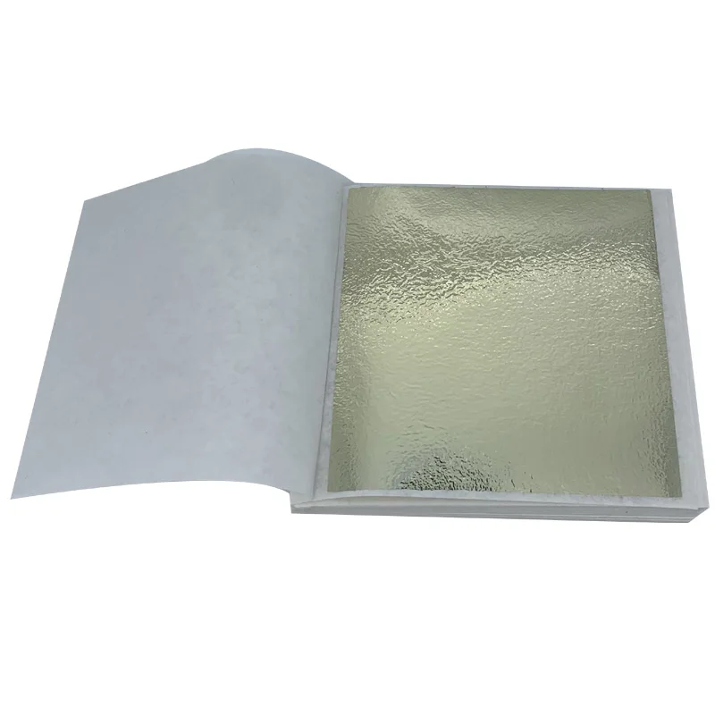 100 Feuille 8x8.5CM imitation feuille d'or CHAMPAGNE feuille d'or papier dorure Craft