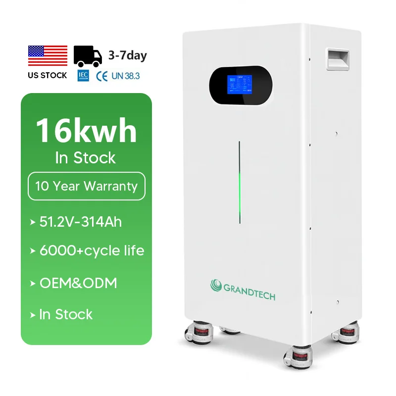 US Raktárkészlet Minőségű 51,2V 280 200 314Ah Lifepo4 Lítium Akkumulátor 15KWh Napelemes Energia Tároló Rendszer CAN Kommunikáció Házi Akkumulátorhoz