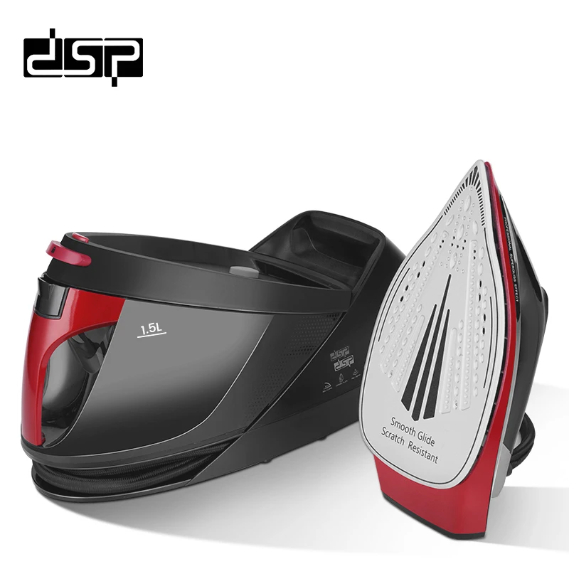 DSP Hot Sale OEM Professional Steam Iron Station With Water Home Use High for Clothes Powered Big Sized Electric Steam Iron