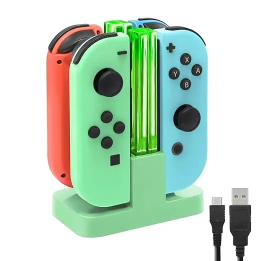 product charging dock compatible with nintendo switch for joy con  oled model controller charger stand station charger-28