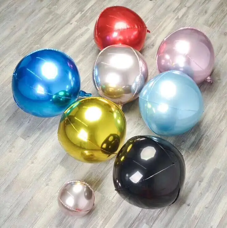 22inch Round Sphere Shape 4D Foil Balloon Christmas Wedding Birthday Party Deco