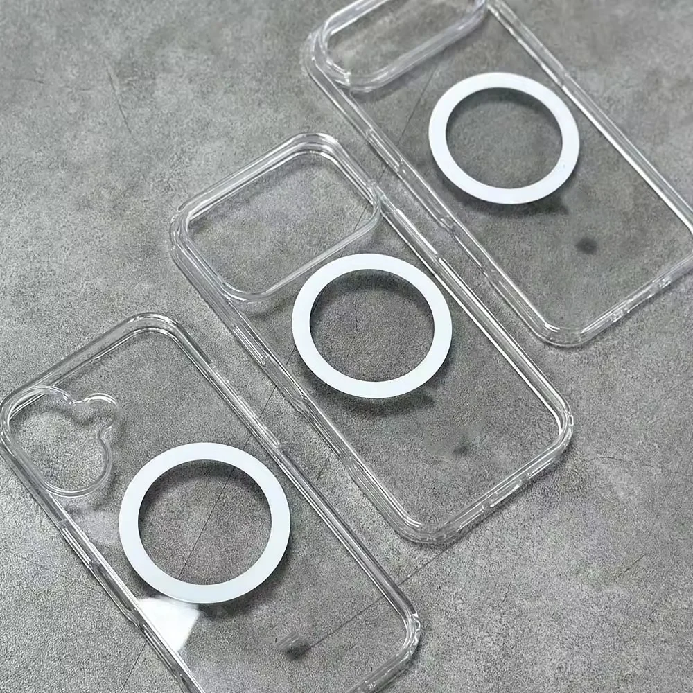 product laudtec customize factory price mobile phone accessories  protective clear pctpu transparent magnetic case for iphone 17 series-4