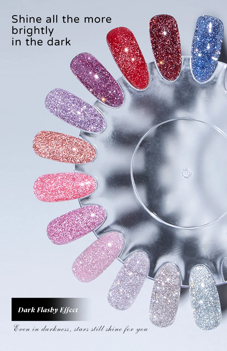 product vinimay high quality sparkle glitter rubber base gel bulk 9 colors set private label reflective rubber base gel for nail art-7
