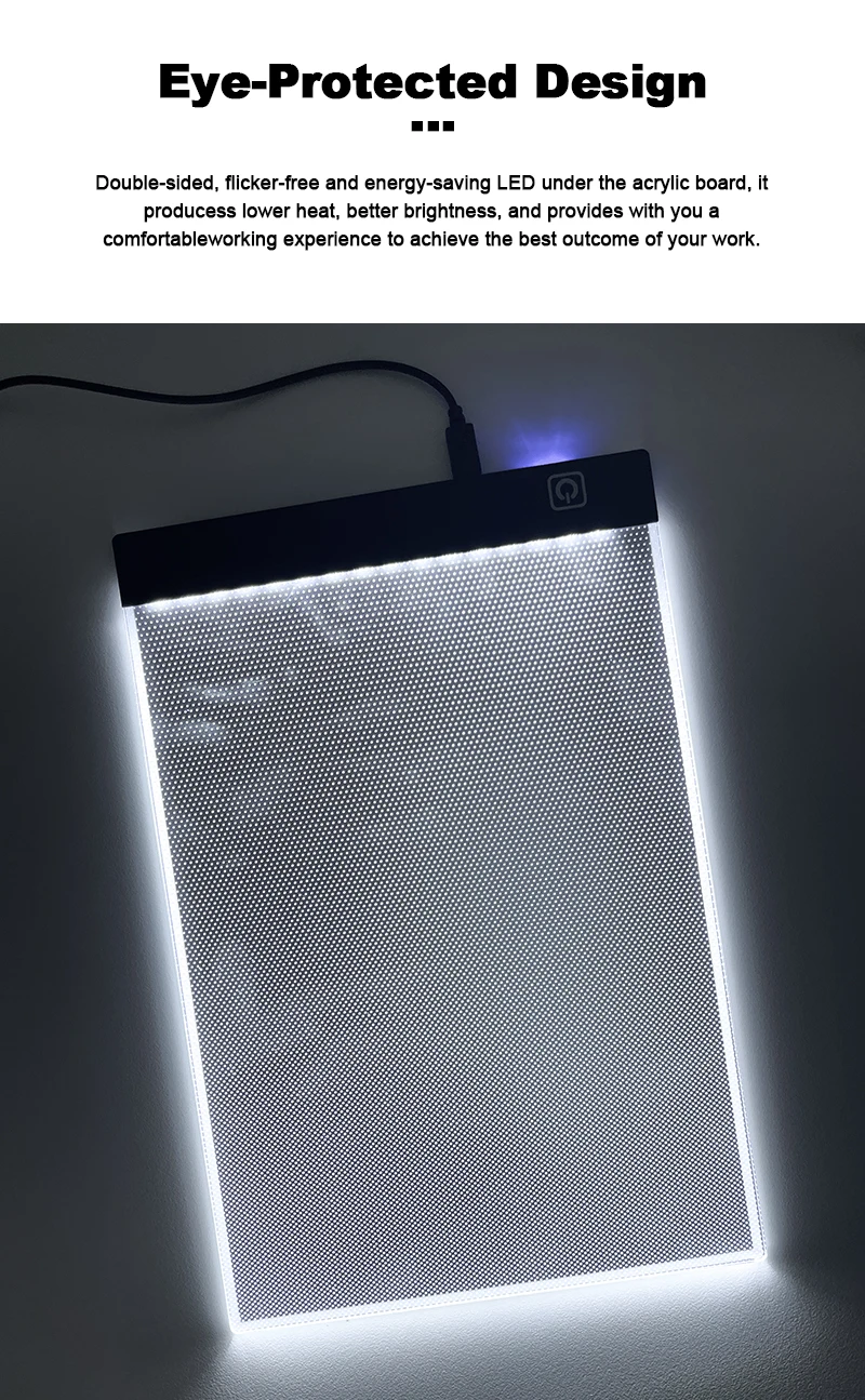 A4 Led Light Up Drawing Board Digital Stencil Tracing Table Art