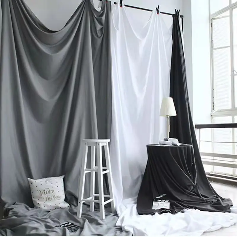 Thicken 95g/m2 Photography Backdrops Cloth White Grey Background Screen  Life Photoshoot Fotos Live Broadcast Fotografia Curtain - Buy Photography  Backdrop,Ins Photography Backdrop Fotografia Studio Photo Shoot Background  Curtain For Portrait ...