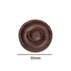 Black walnut round beaded plate